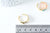 Bague chevalière réglable étoile laiton doré 16K émail coloré 17mm, creation bijoux,bague femme cadeau anniversaire, l'unité G6351-Gingerlily Perles