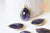 Pendentif goutte améthyste violette 19-20mm, support doré, création bijoux pierre naturelle, pierre naturelle, l'unité G5626