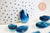 Pendentif goutte cristal facetté bleu 22mm,pendentif cristal,  pour création bijoux, l'unité G6362