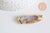 Pendentif verre doré cigale 53-55mm fer doré,pendentif insecte verre pour création bijoux,l'unité G6379