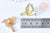 Broche pins oiseau origami doré émail Jaune 28x28mm,broche dorée,creation bijoux,décoration veste,l'unité G6613-Gingerlily Perles