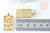 Pendentif carte de tarot La Mort en laiton zircon,Pendentif doré tarot de Marseille,30mm l'unité G6420