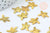 Pendentif estampe filigrane feuille érable laiton doré 14.5x11mm, Pendentif très fin et léger pour création de bijoux, Lot de 10 G5978