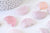 Lune quartz rose naturel 29.5mm, quartz rose naturel roulé, pierre semi-precieuse, séance lithothérapie,  l'unité G5618