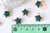 Pendentif étoile rubis sur zoisite naturelle facettes,pendentif bijoux, rubis sur zoisite naturelle, pendentif étoile,17mm G5635