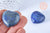 Coeur lapis lazulis naturel,lapis naturel roulé, pierre semi-precieuse, séance lithothérapie, 29.5mm, l'unité G6774