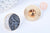 Broche pins croissant de lune mystique émail noir doré émail 26mm,broche dorée,décoration veste,l'unité G6626-Gingerlily Perles