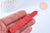 Batonnet de cire à cacheter rouge vif avec mèche,fourniture pour création de sceaux personnalisés pour invitations de mariage DIY, l'unité G