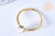 Bague fruit pêche laiton doré 16K zircons, creation bijoux,bague femme cadeau anniversaire, l'unité G6573-Gingerlily Perles