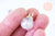 Pendentif bulle verre transparent cristal 22mm, médaillon transparent, création sautoir, pendentif vitrine,l'unité G5709