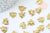 Pendentif éléphant zamac doré,fournitures créatives, sans nickel,creation bijoux,perle géométrique,9.5mm,lot de 2 G5871