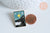 Broche pins carte tarot L'étoile mystique émail noir doré émail 30.5mm,broche dorée,décoration veste,l'unité-G6715-Gingerlily Perles