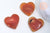 Coeur agate naturelle orange druze, agate naturelle roulée, pierre semi-precieuse, séance lithothérapie, 47mm, l'unité G5651