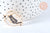 Broche pins chats noir et blanc et lune blanche doré émail 31,5mm,broche dorée,creation bijoux,décoration veste,l'unité G6800-Gingerlily Perles