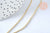 Chaine fine dorée boule facettes,chaine collier,chaine laiton, création bijoux, chaîne fine dorée, chaine complète,1.2 mm, 45cm, l'unité,G35