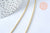 Chaine fine dorée rollo 14K, fourniture créative, chaine collier, création bijoux, chaine complète, dorure 14k,1.5 mm, 45cm- G5800