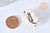 Broche pins chats noir et blanc et lune blanche doré émail 31,5mm,broche dorée,creation bijoux,décoration veste,l'unité G6800-Gingerlily Perles