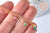 Bracelet fin résine multicolore acier doré 14k avec anneaux 16mm, création bracelet acier doré inoxydable sans nickel,l'unité G6805