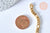Bracelet ajustable maille figaro or acier 14k 16.1cm,création bijoux sans nickel, bracelet or acier inoxydable, l'unité G5965-Gingerlily Perles