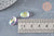 Perle scarabé verre transparent facettée cristal AB 12mm, fournitures pour créations de bijoux DIY, l'unité G6833