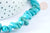 perles/chips turquoise 9-18mm, fournitures créatives, perles turquoise, fabrication bijoux, pierre naturelle,fil 40 cm,G2574