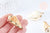 Pendentif coquillage naturel spirale doré, pendentif doré, création bijoux, coquillage bijou,coquillage or, 36-46mm-G6463