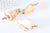 Pendentif coquillage naturel spirale doré, pendentif doré, création bijoux, coquillage bijou,coquillage or, 36-46mm-G6463
