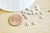 rondelles laiton argenté, fournitures créatives,perles argentées,création,perles intercallaires,perle disque,lot de20 50 100,5mm G4619
