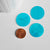 Pendentif rond nacre turquoise, pendentif coquillage, coquillage bleu, coquillage naturel,création bijoux, 30mm, l&#39;unité-G720