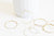 Boucles créoles laiton brut,boucles d&#39;oreille,création bijoux,oreille percée,boucle laiton,sans nickel,30mm, lot de 10-G1603-Gingerlily Perles
