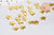 Pendentif acier dore étoile 5.5mm,breloque doré, acier chirurgical,acier doré, pendentif sans nickel,création bijoux,lot de 5 G6269